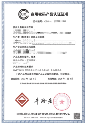 國密產品檢測認證咨詢服務 國領科技賦能信息安全，守護網絡空間